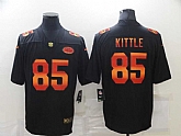 Nike 49ers 85 George Kittle Black Colorful Fashion Limited Jersey,baseball caps,new era cap wholesale,wholesale hats